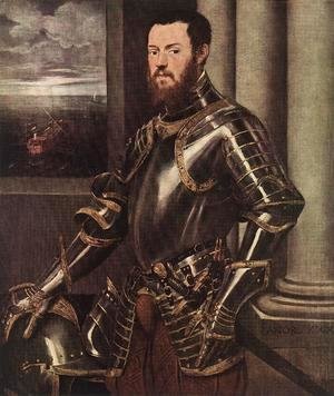 Jacopo Tintoretto (Robusti) - Man in Armour c. 1550