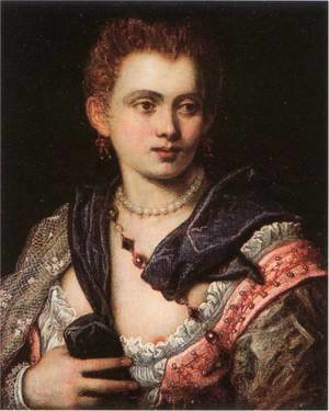 Jacopo Tintoretto (Robusti) - Veronica Franco