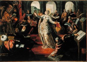 The Dispute of Catherine of Alexandria with the philosophers