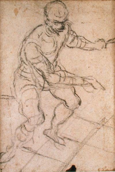 Seated Man seen from Above