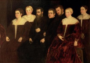 Seven members of the Soranzo Family