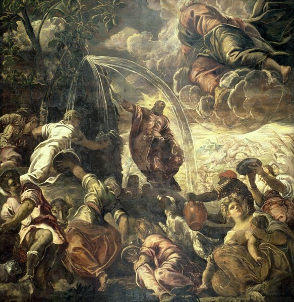 Moses Striking Water from the Rock, 1575