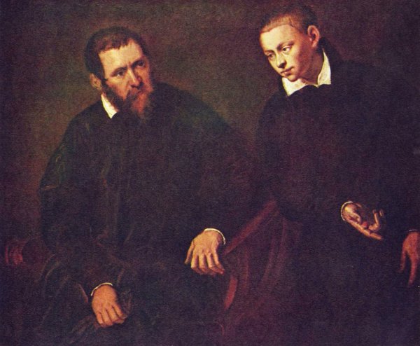 Double portrait of two men