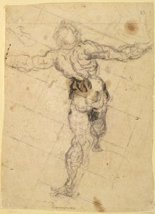 Study of a Male Nude from Behind, c.1577